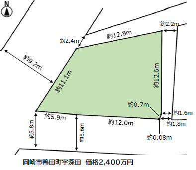 岡崎市鴨田町字深田